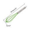 sourcing map Egg Whisk Stainless Steel Whisk Mixer Kitchen Utensil