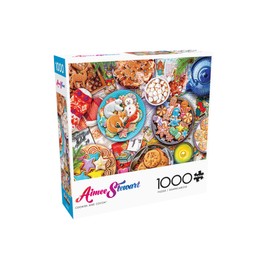 Buffalo Games - Aimee Stewart - Cookies and Cocoa - 1000 Piece Jigsaw Puzzle for Adults Challenging Puzzle Perfect for Game Nights - 1000 Piece Finished Size is 26.75 x 19.75, Large