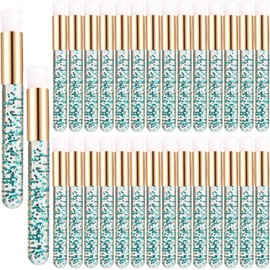 30 Cepillos De Champú De Cristal Para Pestañas - Cepillo Limpiador De Pestañas, Cepillos De Maquillaje Suaves Para La Limpieza De Extensiones De Pestañas, Cepillo De Limpieza Profunda De Po