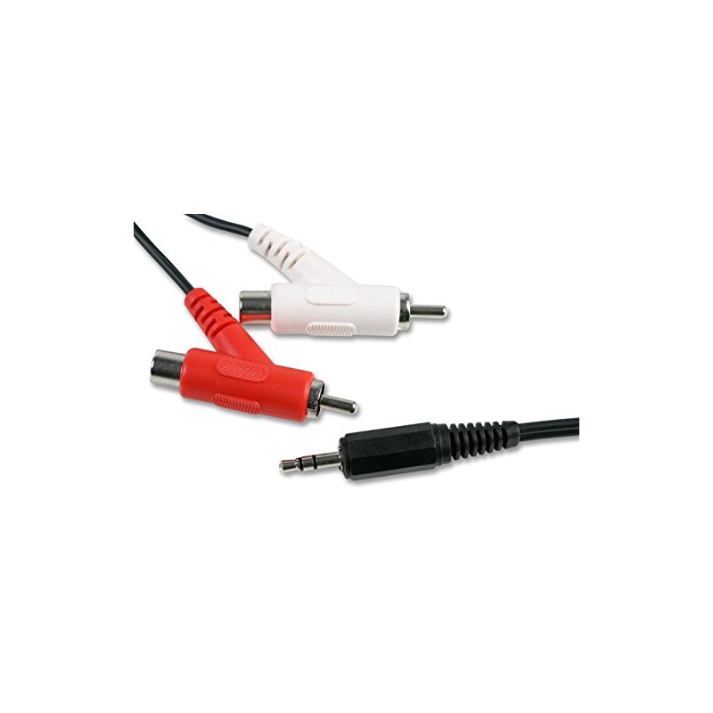 2X RCA(STACK) TO 3.5MM P, Audio & Video Cable Assemblies