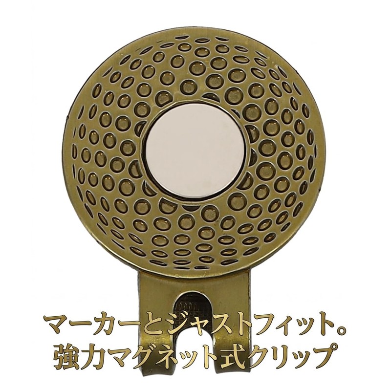 仁王 ゴルフマーカー 阿形 吽形 両面デザイン マグネット クリップ付き 32mm 開運 厄除け