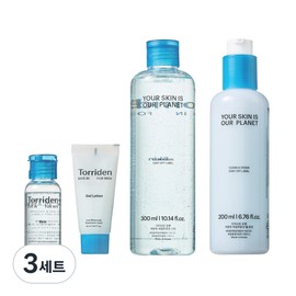 Toriden Dive-in for Men Low Molecular Hyaluronic Acid Skin + Gel Lotion Set, 3 Sets / 토리든 다이브인 포맨 저분자 히알루론산 스킨 + 젤로션 세트, 3세트