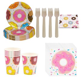 65 Piece Tableware Set Birthday, Party Tableware Birthday Girl, Party Tableware Set, Party Tableware Birthday Boy, Paper Plates, Napkin Cups, for Birthday Party, Weddings, Anniversary