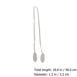 YARNOW 3pcs Napkin Holder Clip Napkin Chain Holder Towel Strap Holder Adult Bib Retention Clips Dinner Supplies