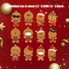 Elionless 12 x Traditional Gingerbread Man Christmas Tree Ornaments Pendant