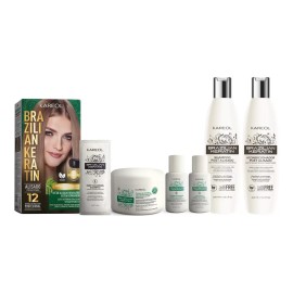 Kareol Alisado Brasileño · Para Cabello Fragil  + Kit Post