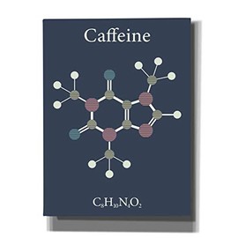 Epic Graffiti 'Caffeine Molecule' Canvas Wall Art, 18"x26"