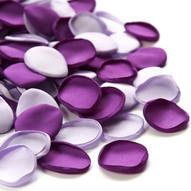 Floroom 300pcs Silk Rose Petals Purple Lilac Fake Flower Petals for Wedding Flower Girl Basket Aisle Scatter Dinner Table Centerpieces Party Confetti Bridal Shower Romantic Night Decoration