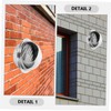 ORFOFE Exhaust Vent Cap for Range Hood Wall Mount Sturdy