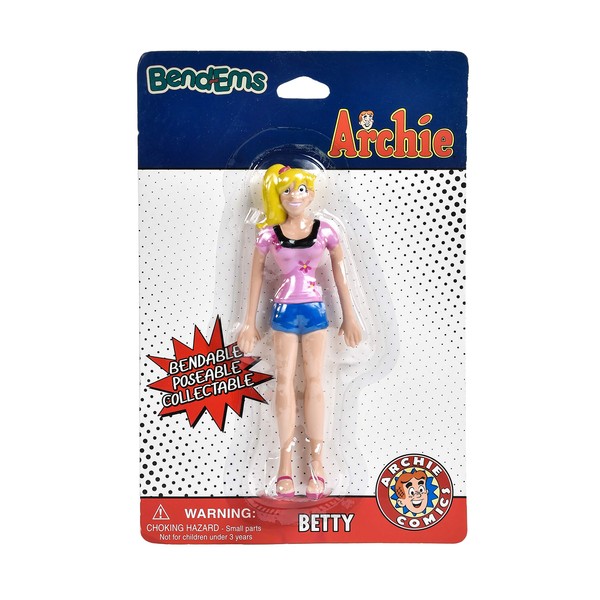 Sunny Days Entertainment Bendems Collectible Posable Figures - Archie: Betty (201976)