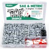 OURU 260PCS Grease Fittings Kit, SAE & Metric Zerk Grease
