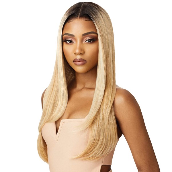 Premium Swiss Lace Front Wig Melted Hairline AALIYAH Ear-to-Ear Soft Lace Pre-attached Elastic band Pre-Plucked (DRFF4/GOLDENHONEY)