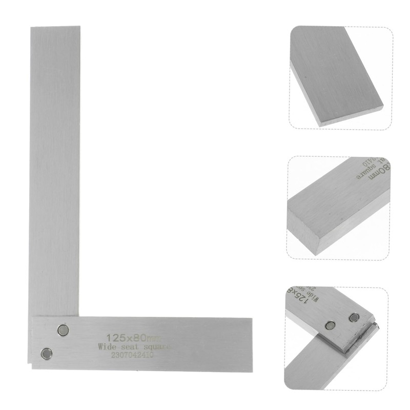Operitacx Carbon Steel Square Ruler Right Angle Former Engineer Square
