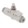 5PCS Throttle Valve Straight Through PVC Regulating Valve Pneumatic Fittings