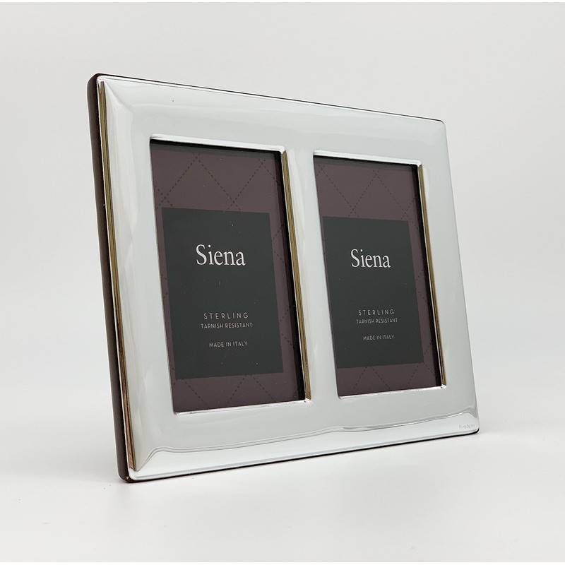 Siena 2x3 Sterling Silver Plain Picture Frame, Boutique Quality Photo