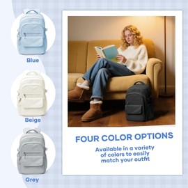 HYC00 School Backpack Girls Boys Teenagers School Bag, Backpack Women's Causal Daypack Travel School Bags 14 Inch Laptop Backpack for Girls Backpack Waterproof Bookbag College for School Backpacks, H1