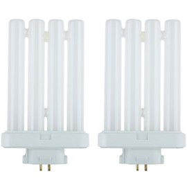 Sunlite 40530 FML27/30K/2PK Quad Tube Plug-in Compact Fluorescent Lamp, FML 4-Pin, 27 Watts, 1500 Lumens, 3000K Warm White, 4-Pin (GX10q4) Base, 120 Volts, 2 Pack