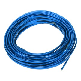 Partuto 1 Pc 49.21Ft 15m Universal Car Door Edge Protective Strip - Car Chrome Door Edge Guard Strip Anti-scratch Collision - PVC Chrome Blue