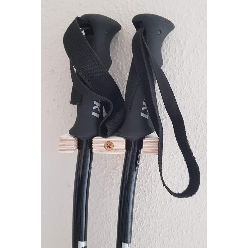 Clipboart ® Ski Pole Holder Wall Mount Wall Mount Ski