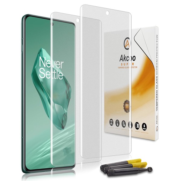 Akcoo Matte Screen Protector for OnePlus 12, UV Tempered Glass