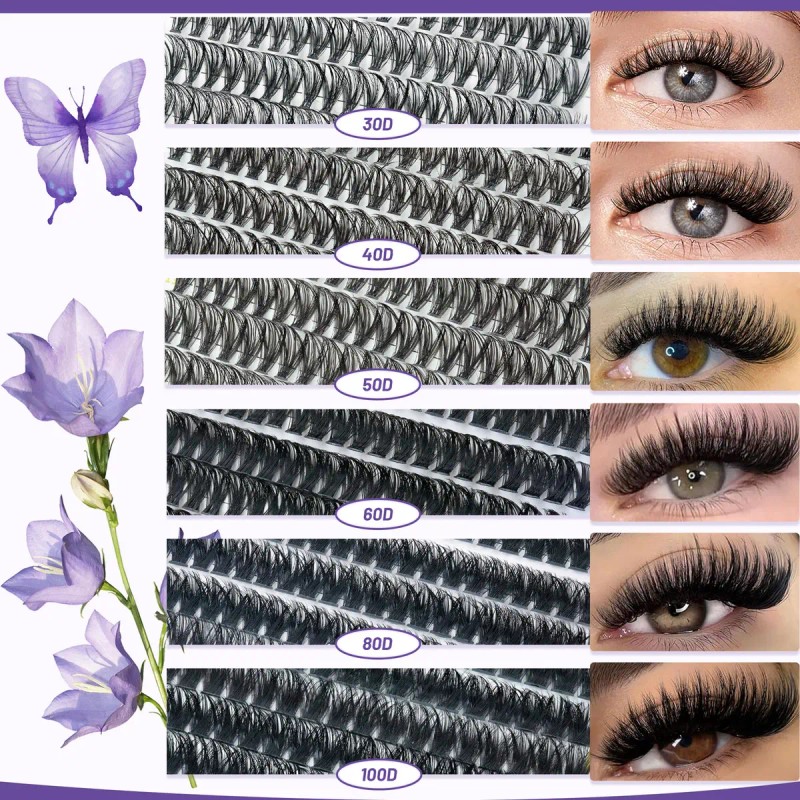 Kit De Extensiones De Pestañas 5 Discos, Gran Capacidad