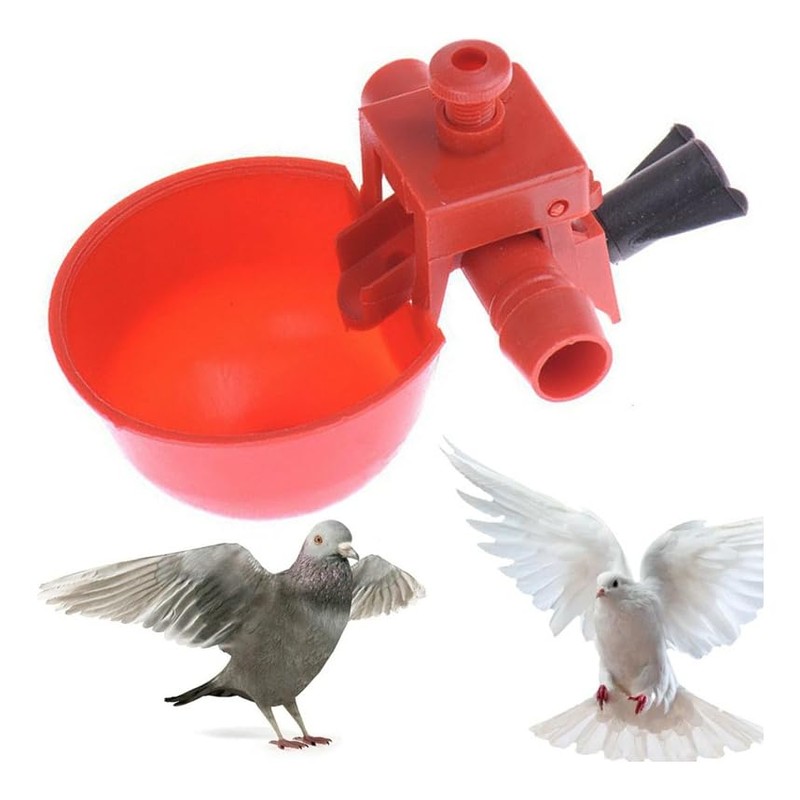 Mebix TRD 10pz Bebedero para Aves, Pollo, Gallina, Codorniz, Gallo,
