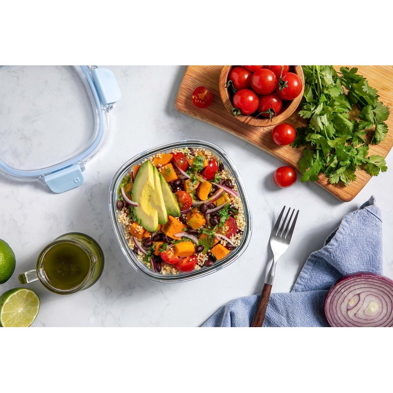 Ello Duraglass Meal Prep Container, 4 Cup- Glass Food Storage
