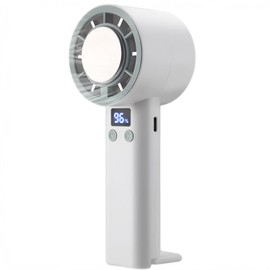 Portable Handheld Turbo Fan, 5 Gear Adjustable Personal Fans Portable Rechargeable with Insatnt Cooling, Battery Operated, Up to 10 Runtime, Perfect for Travel, Office, Beach or Outdoor，White