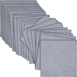 Lillian Tablesettings 40-Piece Lunch Napkins Set, Silver Texture