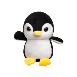 ANBOOR 4.3 inch Stuffed Animal Penguin Plush Toy - Soft Cuddly Toy as Party Gift, Classroom Reward, Goodie Bag Filler & Animal Gift for Children (Black)