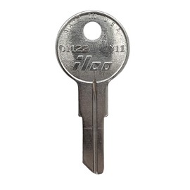 Key Blank, Brass, Type Y11, 5 Pin, PK10