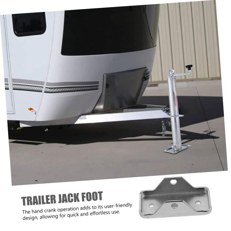 GRIRIW Removable Trailer Jack Foot Pad Plate Jack Foot Plate