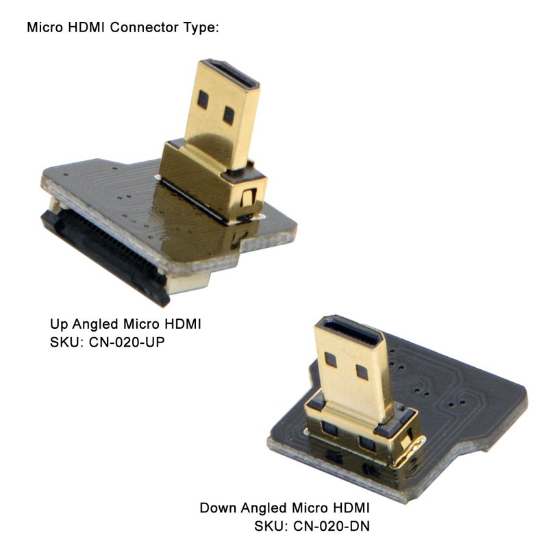 CY CYFPV Micro HDMI Type D Male for FPV HDTV