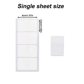 500pcs Sticky Index Labels, Writable Blank File Tabs Signature Tags Message Classify Notes Stickers for Pages Book Markers Documents Notebooks Office School Supplies