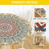 FANSU Round Tablecloth 70cm, Waterproof Round Table Cover Mandala Wipe