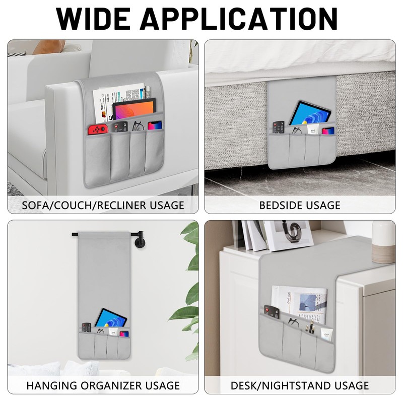 WETRBWEH Remote Control Holder for Armchair, Couch Caddy Organizer TV