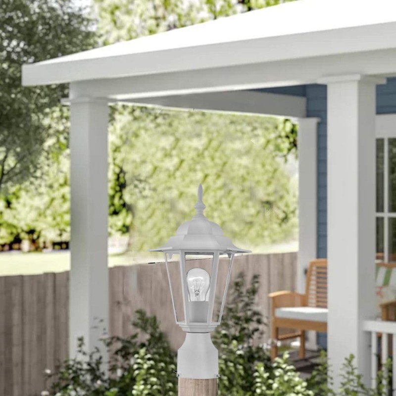 WISBEAM Outdoor Post Light, Pole Lantern, E26 Base 60W Max,