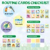 WERNNSAI Dinosaur Routine Chart for Kids - Daily Visual Schedule