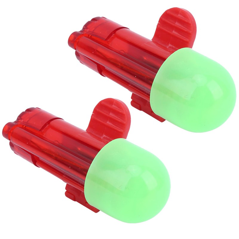 2 Sets Night Fishing Sensor Light Pole Alarm LED Signal