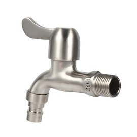 Wash Machine Tap, Tub Tap, Garden Tap 304 Stainless Steel Outside Wall Mounted Water Faucet Adapter for Laundry Bathroom, Sink & Bathtub spouts (Washing Machine Faucet (Tsim Tsui))