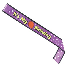 Beistle 60182 it's My Birthday Satin Sash, 33-Inch by 4-Inch