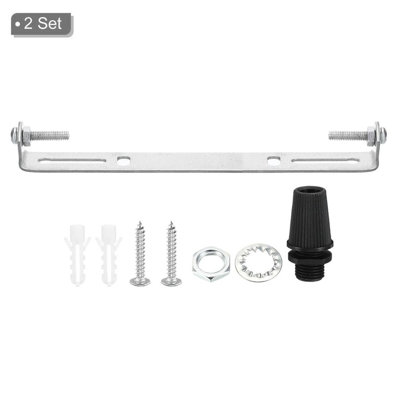 TOP-VIGOR 2Sets Light Fixture Ceiling Bracket, 150x18x16mm Ceiling Light Plate