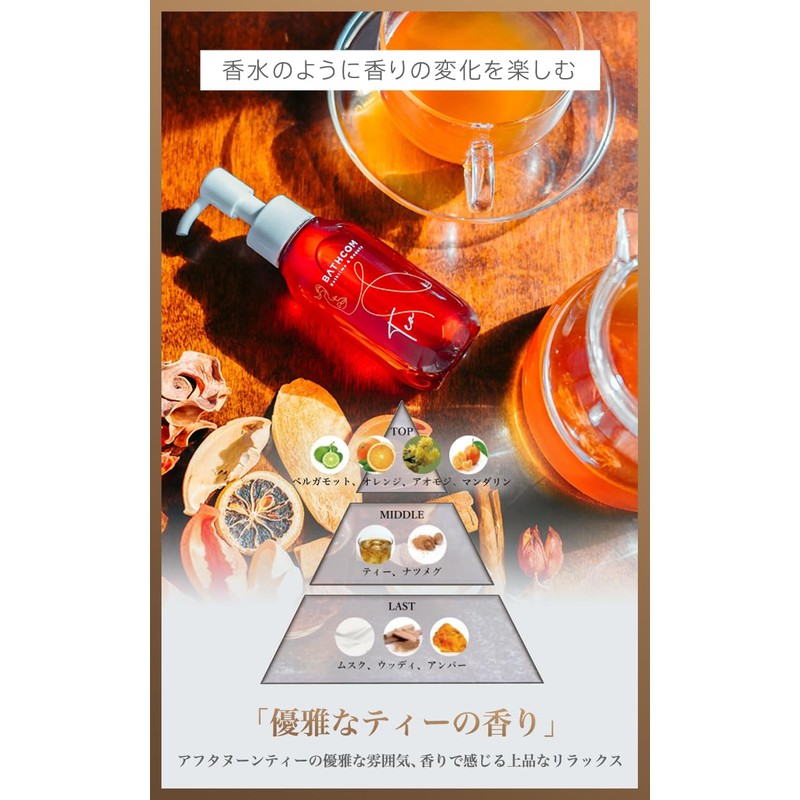 BATHCOM Bath Com Body Oil, For Wet Body, Moisturizing, Massage