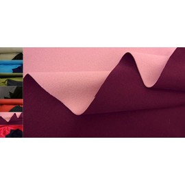 StoffBook Purple/Pink Doubleface Imitation Neoprene / Functional Fleece Fabric Fabrics, C127