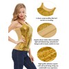 SATINIOR Women's Sleeveless Glitter Sequin Tank Tops Shimmer Vest Tops