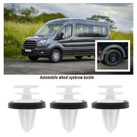 The Lord of the Tools 50PCS Car Door Trim Panel Retainer Clips with Sealer W713297-S300 Compatible with Transit Custom Focus Fiesta Mondeo 12mm Hole Plastic Door Card Fastener Clips