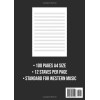 Music Manuscript Paper A4: 12 Stave / Staff Manuscript Pad