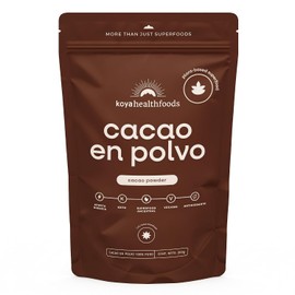 KOYA Cacao En Polvo 200g | Cacao en Polvo 100% Puro | Sabor Intenso Y Sin Azúcares Añadidos Ni Gluten | Vegano Y Keto | Para Bebidas, Repostería Y Cocina Salada | Calidad Premium