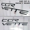 Advanced Trims SET OF 2: 2005-2013 Corvette C6 MATTE BLACK