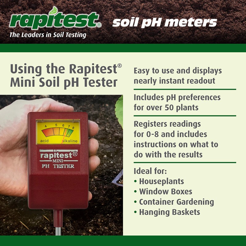 Rapitest Soil pH Tester for testing soil pH quickly and